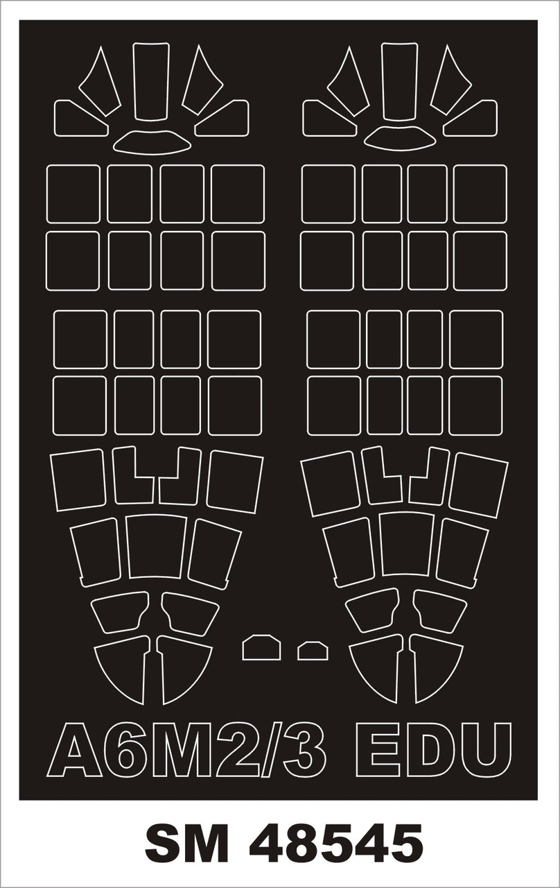 Montex SM48545 A6M2/3 ZERO EDUARD Mini Mask for painting 1/48