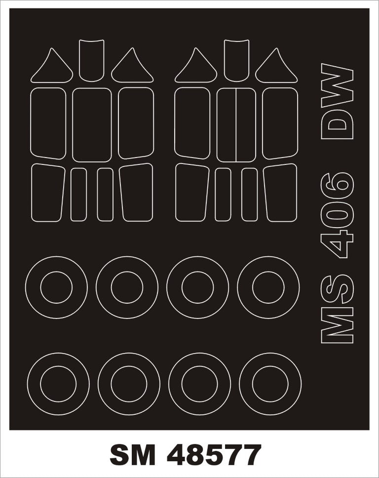 Montex SM48577 MS 406 DORA WINGS Mini Mask for painting 1/48
