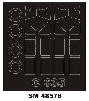Montex SM48578 CAUDRON C 635 DORA WINGS Mini Mask for painting 1/48