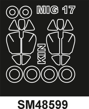 Montex SM48599 MiG 17F KINETIC Mini Mask for painting 1/48