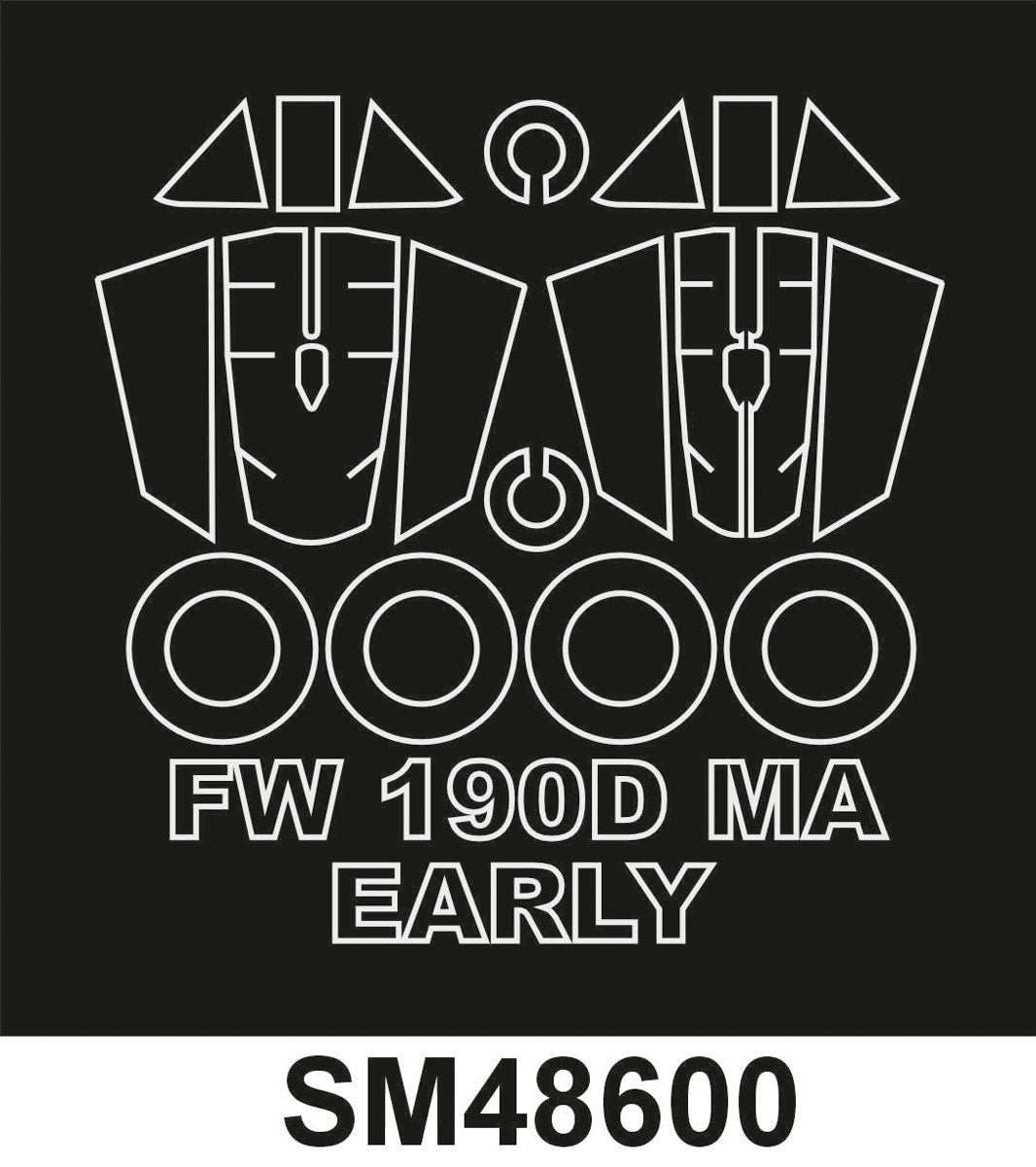 Montex SM48600 Fw 190D-9 early MINIART Mini Mask for painting 1/48