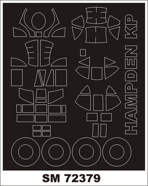 Montex SM72379 Hampden Mk.1 KOVOZAVODY PROSTEJOV Mini Mask for painting 1/72