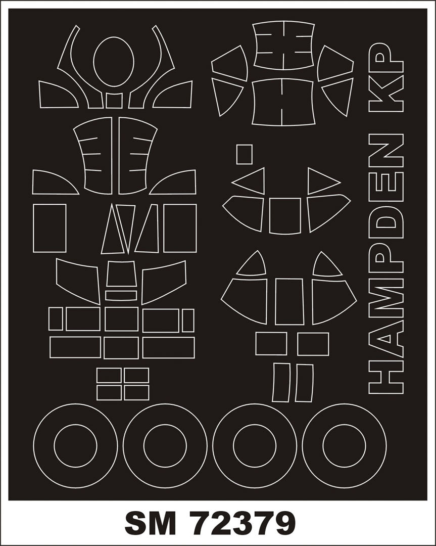 Montex SM72379 Hampden Mk.1 KOVOZAVODY PROSTEJOV Mini Mask for painting 1/72