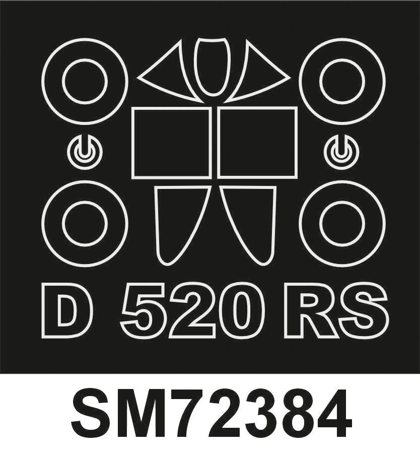 Montex SM72384 D-520 RS MODELS Mini Mask for painting 1/72