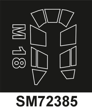 Montex SM72385 M 18 DROMADER ANSWER Mini Mask for painting 1/72