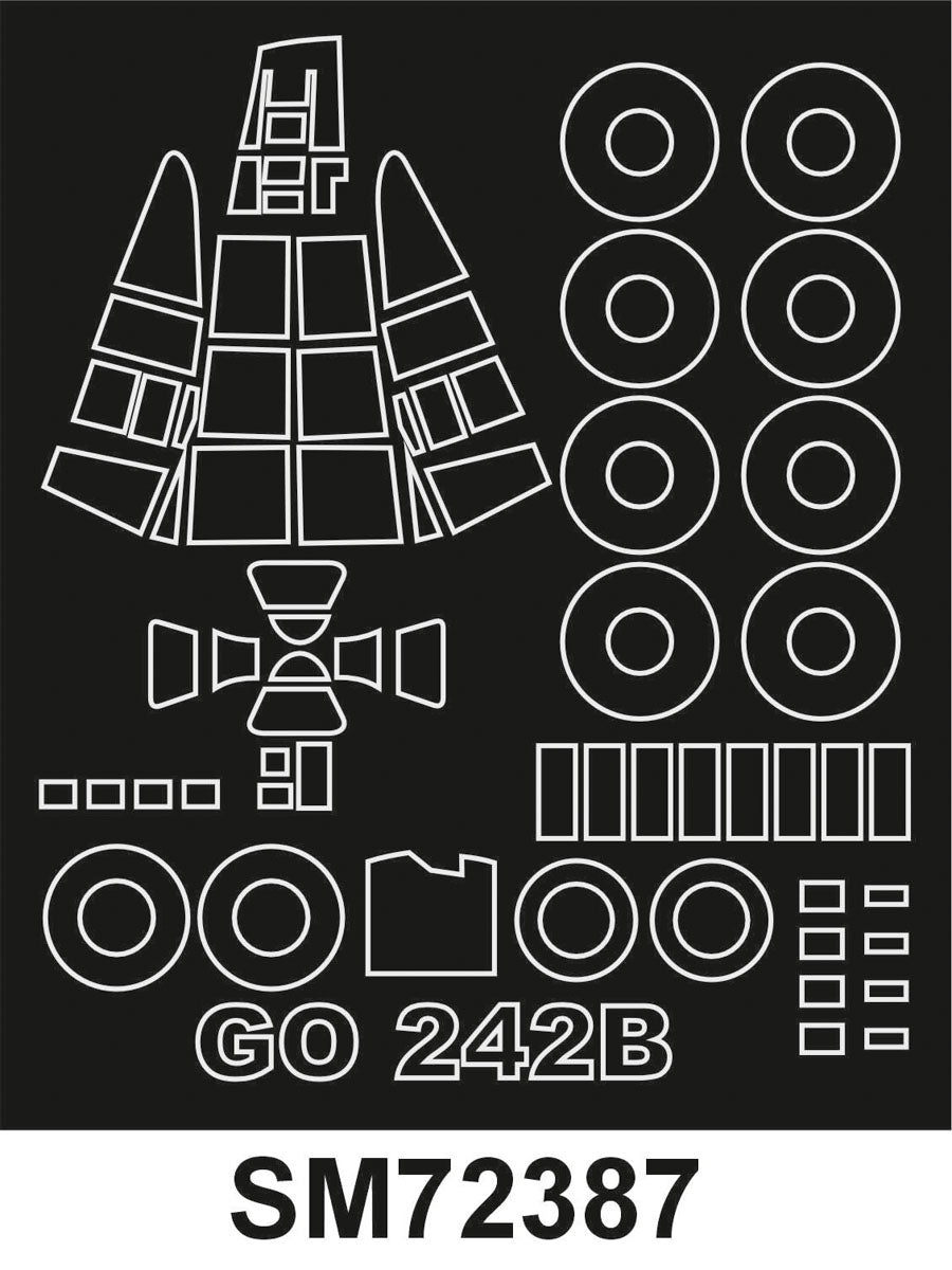 Montex SM72387 GOTHA Go 242B IBG Mini Mask for painting 1/72