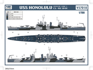 Vee Hobby V57018 USS Honolulu CL-48 - Standard Edition 1/700 – immagine 3