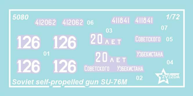 Zvezda 5080 Soviet Self-Propelled Gun SU-76M 1/72 – immagine 3