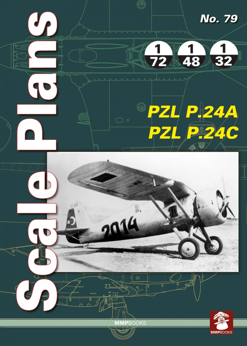 MMP Books 27308 Plans à l&amp;#39;échelle n° 79. PZL P.24A et P.24C EN