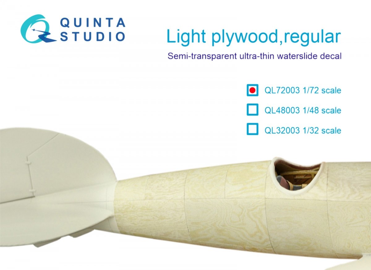 Quinta Studio QL72003 Contreplaqué léger, échelle standard 1/72