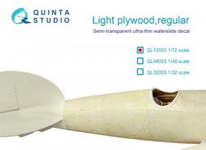 Quinta Studio QL72003 Contreplaqué léger, échelle standard 1/72