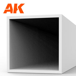Tube creux carré AK Interactive AK6550 6,00 x 350 mm – Tube creux carré en styrène – (2 unités) – immagine 3