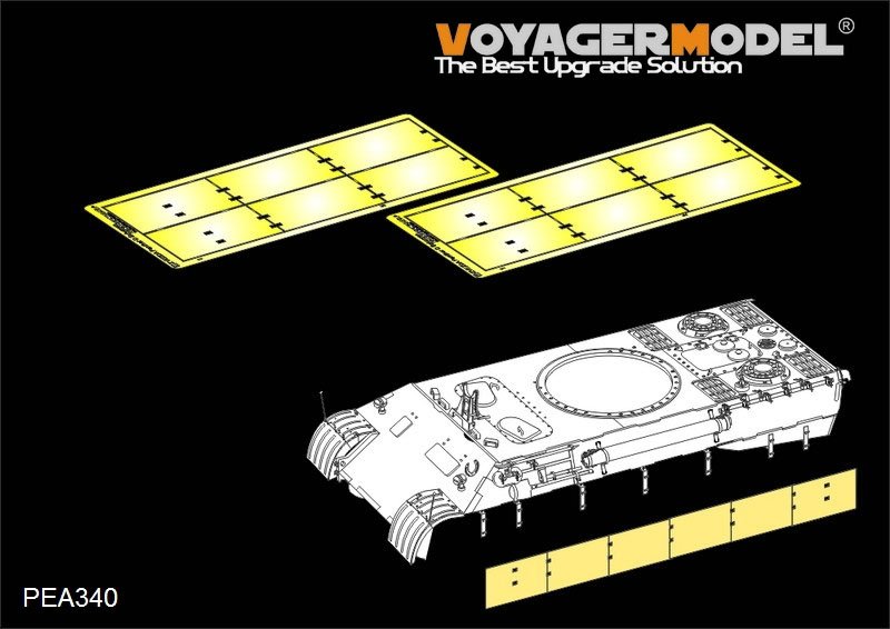 Voyager modèle PEA340 panthère allemande de la seconde guerre mondiale A/D Schurzen (pour ZVEZDA 3678) 1/35
