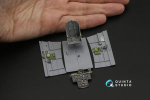 Intérieur imprimé en 3D et coloré sur papier décalcomanie Quinta Studio QD32255 Curtiss H-75 Hawk (Special Hobby) 1/32 – image 9