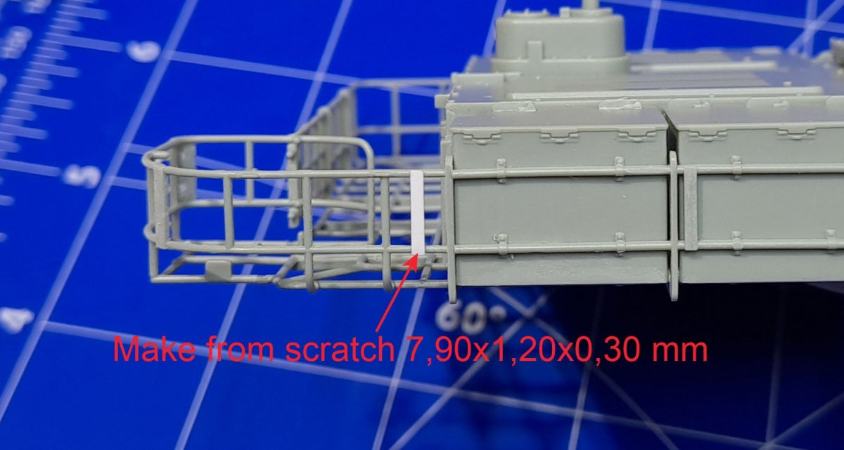 Câbles et supports de remorquage Eureka XXL ER-3575 K2 Black Panther MBT (Academy) 1/35 – imagen 21