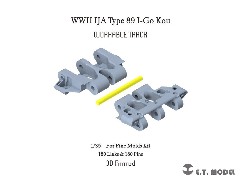 ET Model P35-035 WWII IJA Type 89 I-Go Kou Chenille fonctionnelle (Impression 3D) 1/35