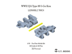 ET Model P35-035 WWII IJA Type 89 I-Go Kou Chenille fonctionnelle (Impression 3D) 1/35