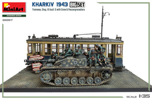 Miniart 36067 Kharkiv 1943 : Tram &amp;amp; Stug. III Ausf. G avec équipage. GRAND ENSEMBLE 1/35 – image 5