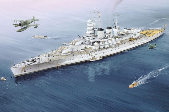Trumpeter 05779 Cuirassé de la Marine italienne RN Vittorio Veneto 1940 1/700 – immagine 3