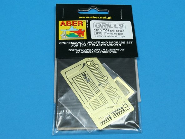 Grilles de protection Aber 35G08 pour char russe T-34 (1/35) – image 4