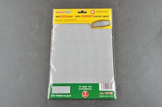 Feuille plastique Zimmerit Trumpeter 09972, échelle 1/35