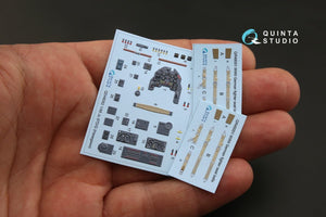 Intérieur imprimé en 3D et coloré sur papier décalcomanie Quinta Studio QD48092 Ju 87D/G (pour maquette Hasegawa) 1/48 – immagine 2