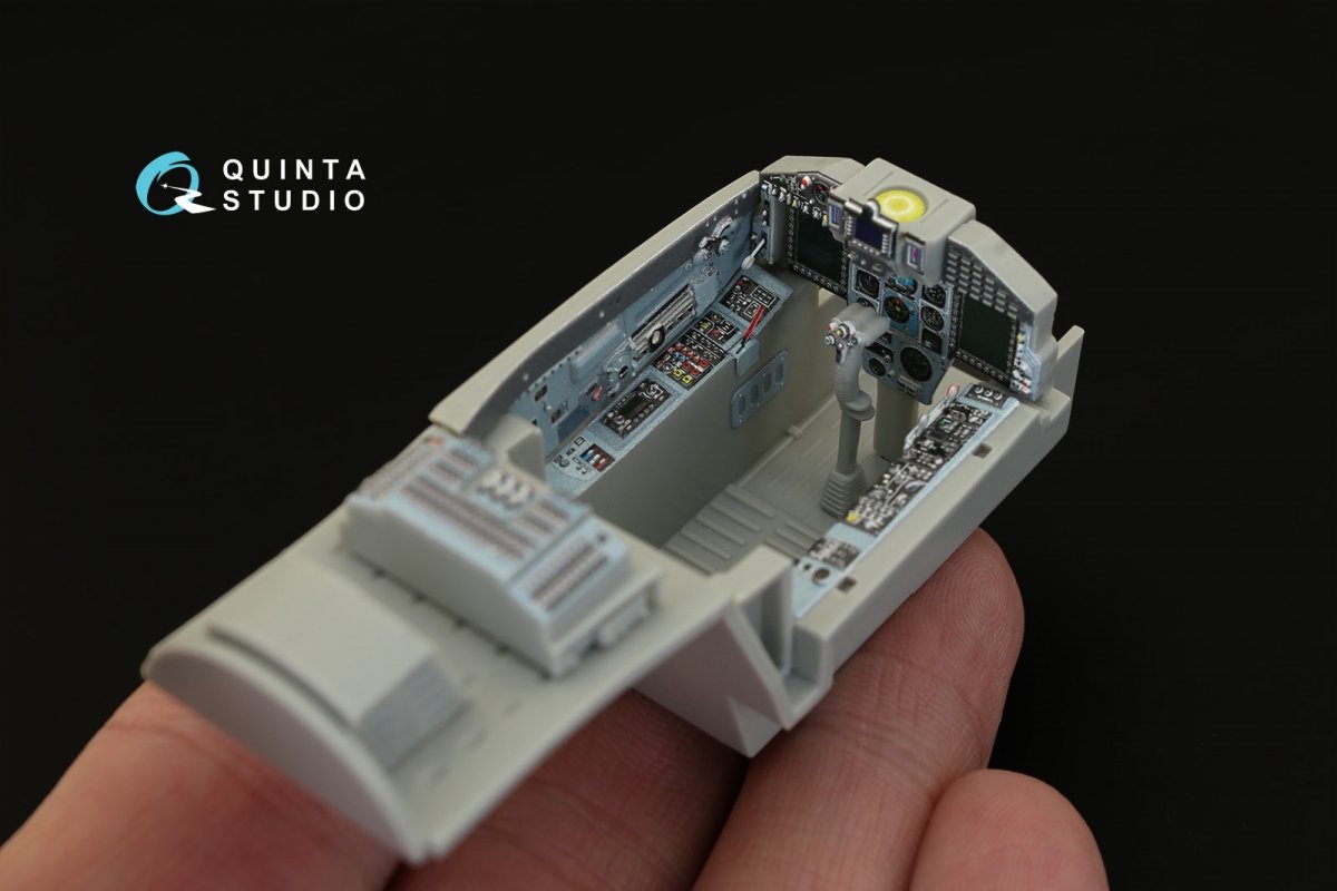 Intérieur imprimé en 3D et coloré sur papier décalcomanie Quinta Studio QD32022 MiG-29SMT (pour maquette Trumpeter) 1/32 – image 9