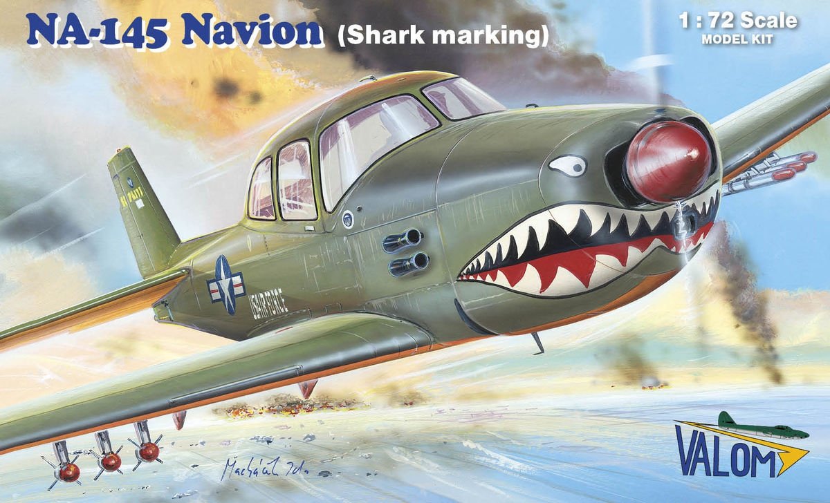 Valom 72135 Nord-américain NA-145 Navion "Marquages ​​requins" 1/72