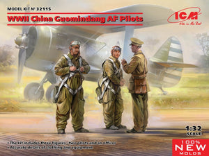 ICM 32115 Pilotes de l&amp;#39;armée de l&amp;#39;air Guomindang chinoise de la Seconde Guerre mondiale, échelle 1/32