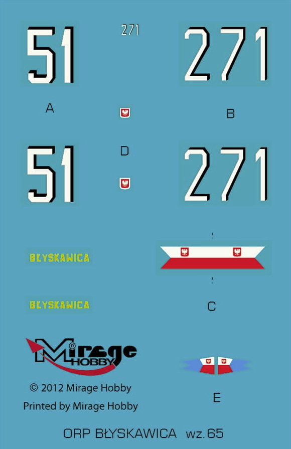 Mirage Hobby 840096 ORP Błyskawica wz.65 Okręt flagowy Marynarki Wojennej PRL MODEL SET 1/400 – zdjęcie 3