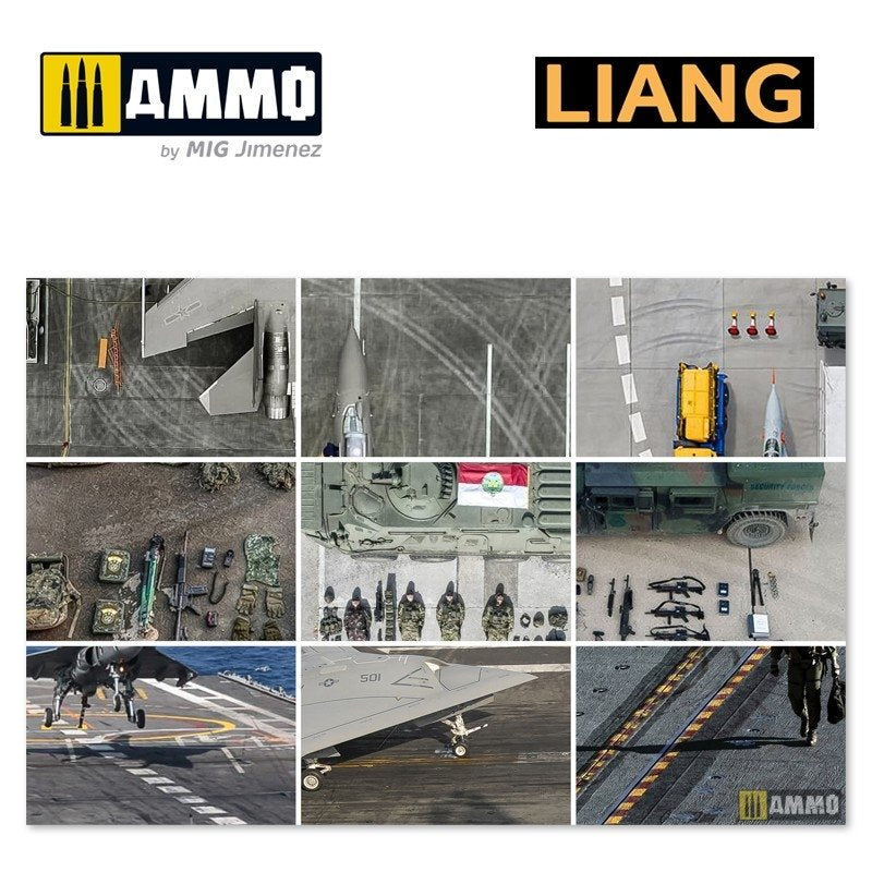 Pochoirs pour aérographe Liang 0011 Effets de traces de pneus B – immagine 6