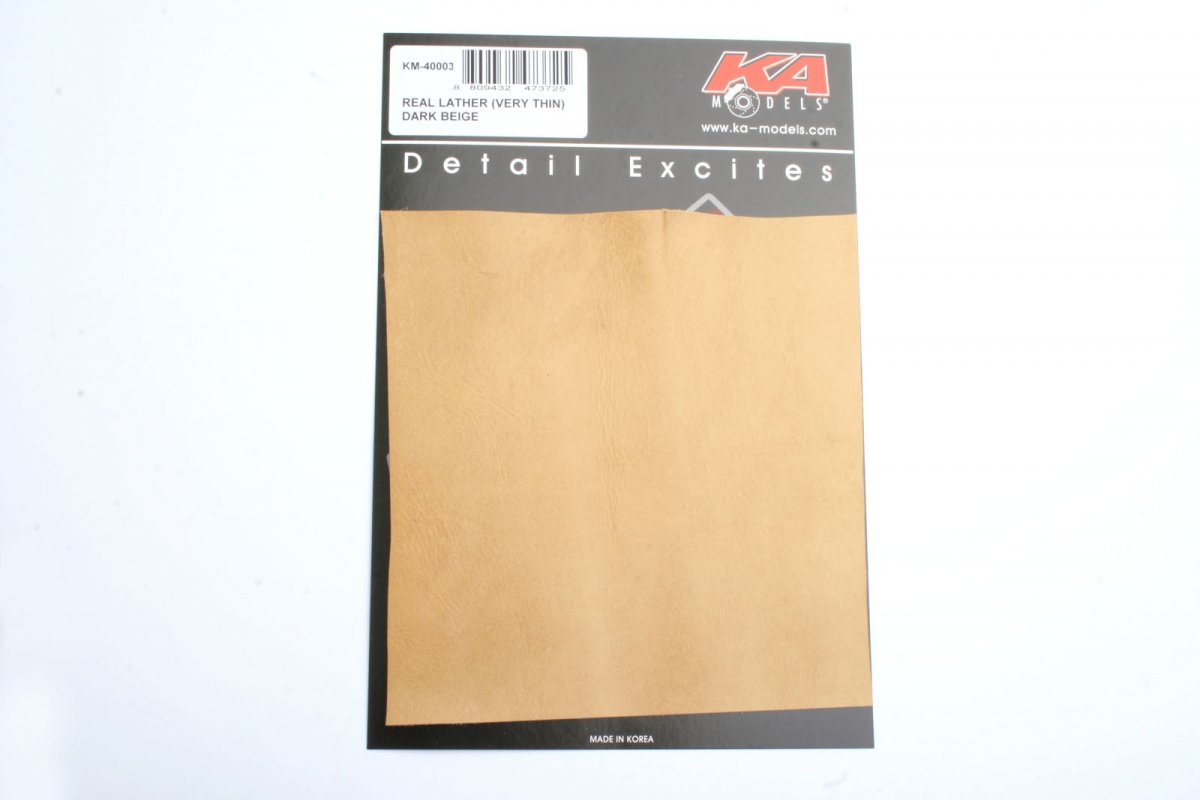 Modèles KA KM-40003 CUIR VÉRITABLE (TRÈS FIN) – BEIGE FONCÉ 