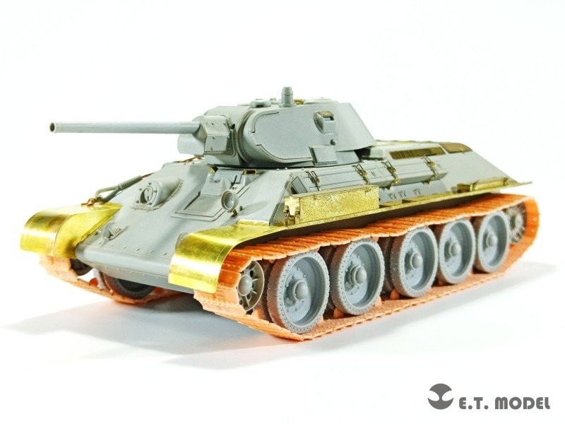 ET Model P35-018 Chenilles embouties de 550 mm pour char soviétique T-34 (Type 1940), modèle fonctionnel (impression 3D), échelle 1/35 – immagine 3