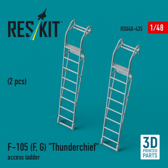 Échelles d'accès RESKIT RSU48-0435 F-105 (F, G) « Thunderchief » (2 pièces) (Impression 3D) 1/48