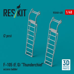 Échelles d&amp;#39;accès RESKIT RSU48-0435 F-105 (F, G) « Thunderchief » (2 pièces) (Impression 3D) 1/48