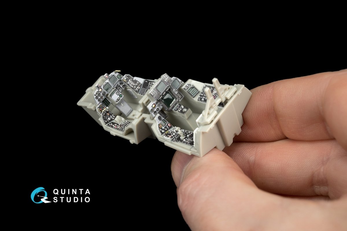 Intérieur imprimé en 3D et coloré sur papier décalcomanie Quinta Studio QD48070 F-14D (pour maquette Tamiya) 1/48 – image 8