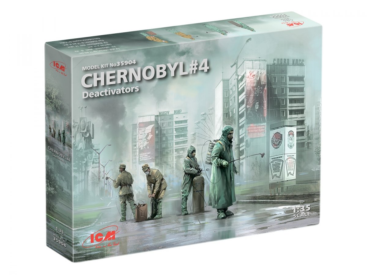 ICM 35904 Tchernobyl 4 Désactivateurs 1/35