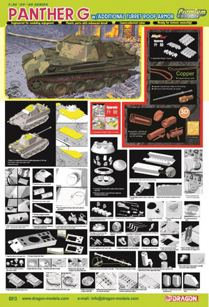 Dragon 6913 Panther G avec blindage de toit de tourelle supplémentaire (Édition Premium) 1/35 – image 2