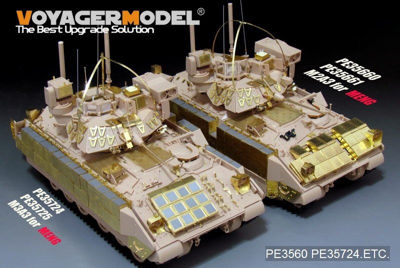Maquette Voyager PE35724, VCI M3A3 BRADLEY de l&amp;#39;armée américaine moderne avec système BUSK III, version de base B, canon inclus (pour MENG SS-006), échelle 1/35 – image 6