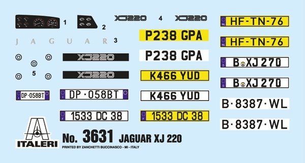 Italeri 3631 Jaguar XJ 220 1/24 – immagine 4