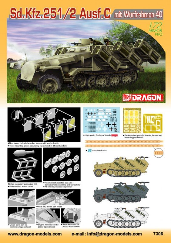 Dragon 7306 Sd.Kfz.251/2 C 1/72 – image 2