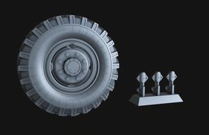 Roues de route Panzer Art RE35-535 ZiL-131 au 1/35 – image 3