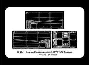Aber 35234 Panzer standard allemand E-75/50 - vol. 2 - jeu supplémentaire - ailes (1/35) – image 4