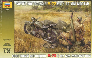 Zvezda 3651 Moto soviétique M-72 avec mortier (1/35) – imagen 2