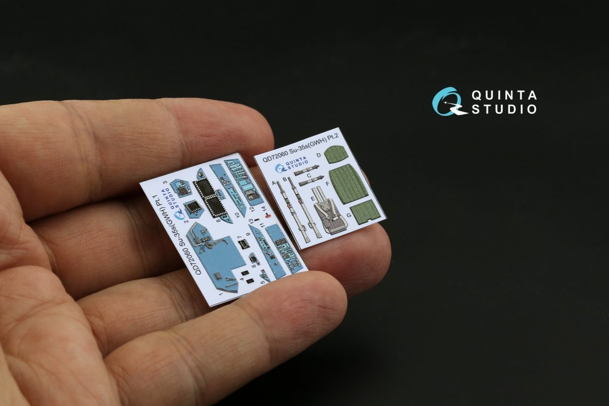 Quinta Studio QD72060 Su-35S 3D-Printed &amp;amp; coloured Interior on decal paper (GWH) 1/72 – zdjęcie 5