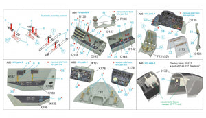 Intérieur imprimé en 3D et coloré sur papier décalcomanie (Revell) Quinta Studio QD32074 Me 262B1a/U-1 1/32 – Bild 2