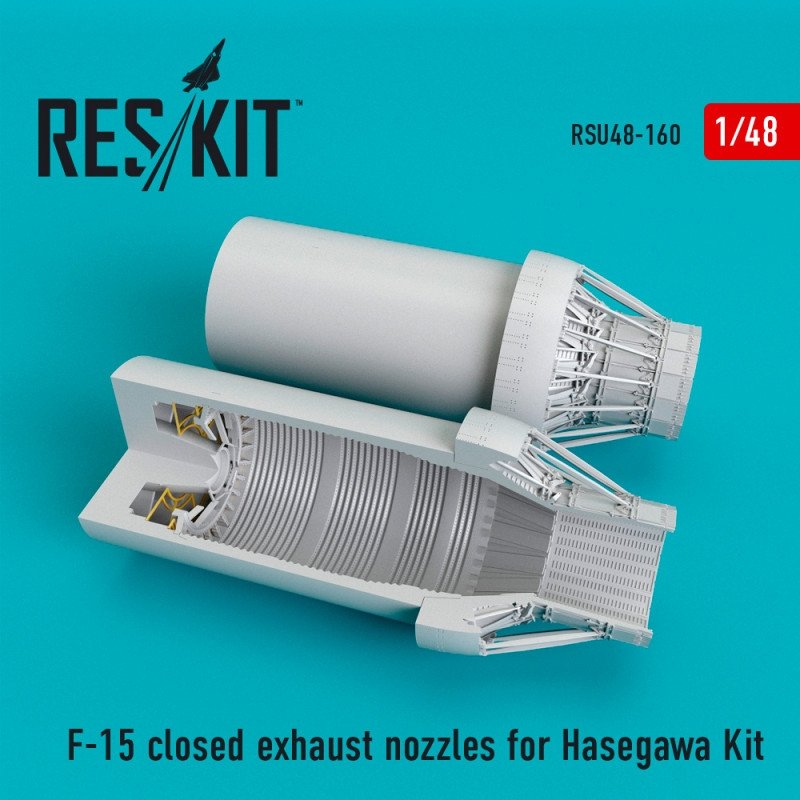 RESKIT RSU48-0160 Buses d'échappement fermées pour F-15, kit Hasegawa 1/48