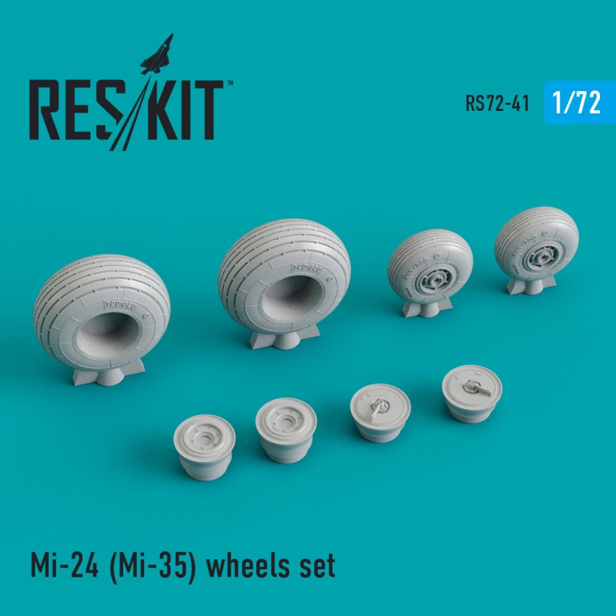 RESKIT RS72-0041 MI-24/MI-35 JEU DE ROUES 1/72