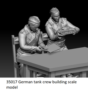 Glowel Miniatures 35017 Maquette à l&amp;#39;échelle 1/35 d&amp;#39;un équipage de char allemand