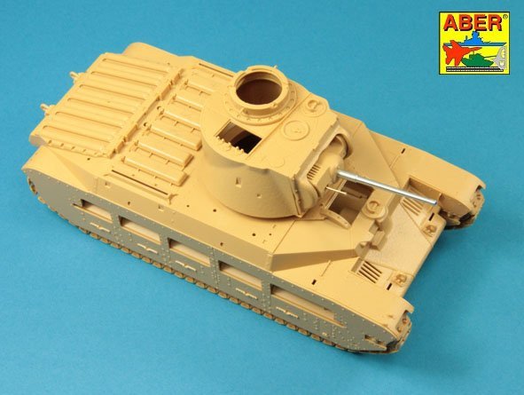 Canon Aber 35L-227 tardif pour Valentine Mk.II à VII ou Matilda Mk.III/IV avec canon de mitrailleuse Besa (1/35) – immagine 4
